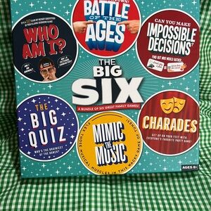 NEW Sealed The Big Six Family Game Set